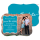 Teal Knot Photo Save the Date Cards Image 6 of 6